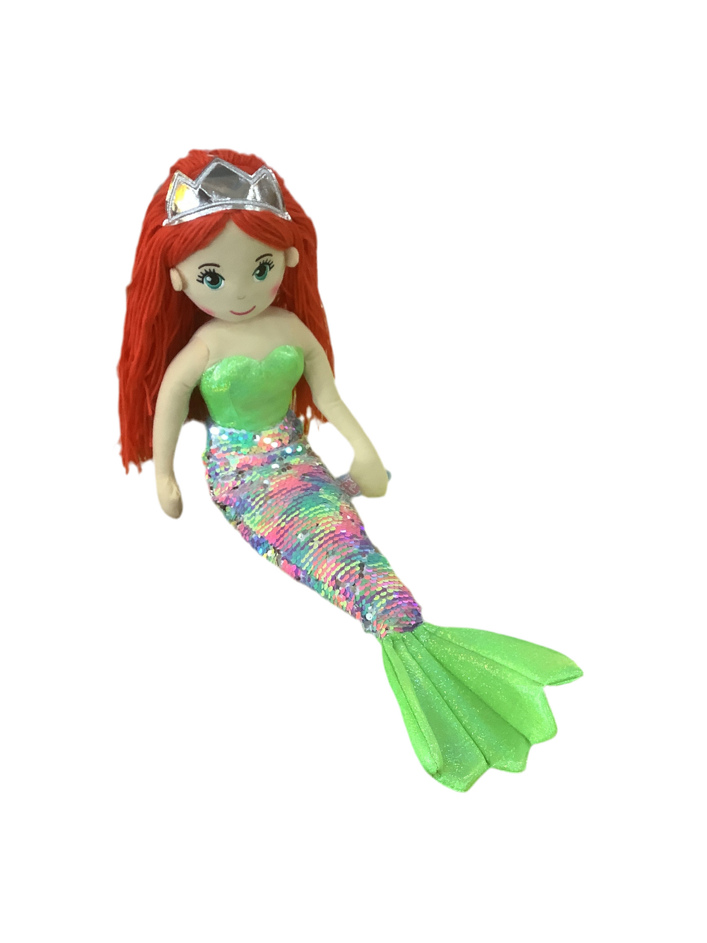 COTTON CANDY SEQUINNED MERMAID LRG AST