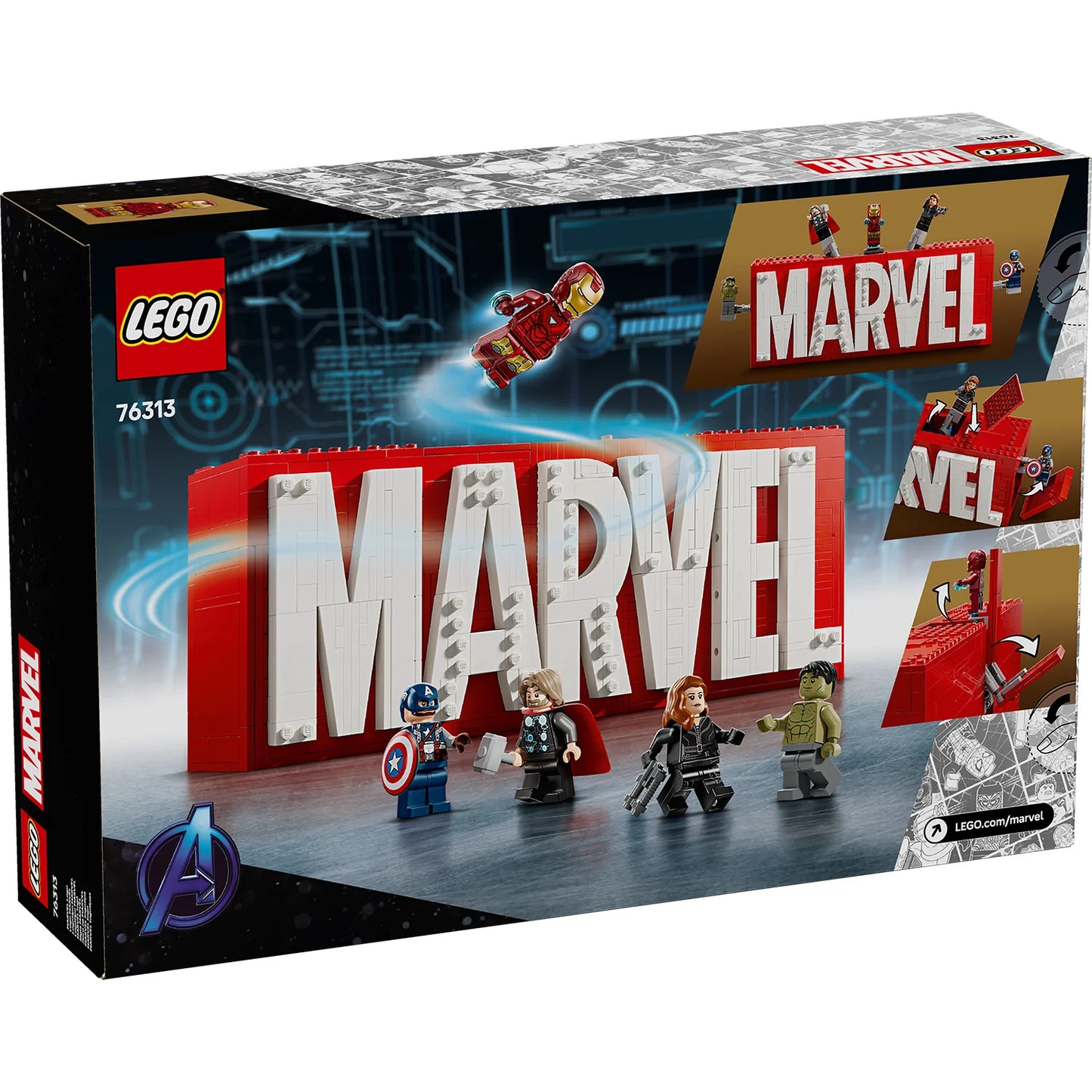 LEGO 76313 MARVEL LOGO & MINIFIGURES