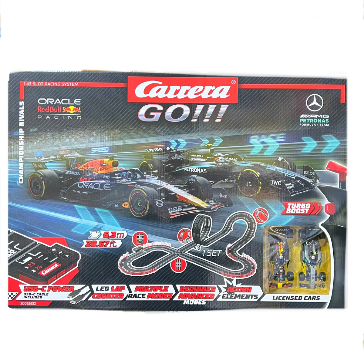 CARRERA GO 1:43 F1  RED BULL VS MECEDES