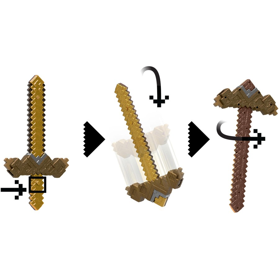 MINECRAFT CLICK & SWITCH SWORD & PICKAXE