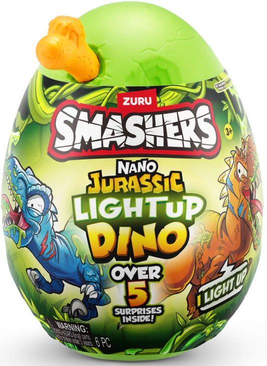 ZURU SMASHERS JURASSIC LIGHT UP NANO EGG