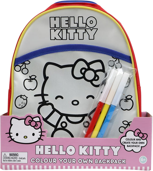 HELLO KITTY COLOUR YOUR OWN BACKPACK