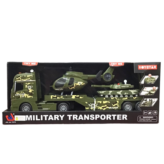 MILITARY TRANSPORTER L&S W 2 VEHICLES
