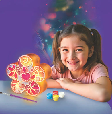 KIDZMAKER COLOUR LIT FLOWER LAMP