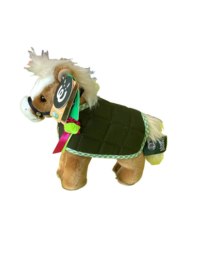 PLUSH LIVING NATURE HORSE W JACKET 22CM