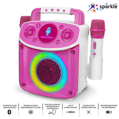 SINGING MACHINE MINI SPARKLE KARAOKE PK