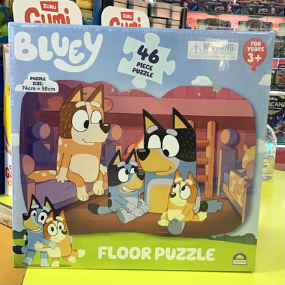 PUZZLE FLOOR 46PC BLUEY