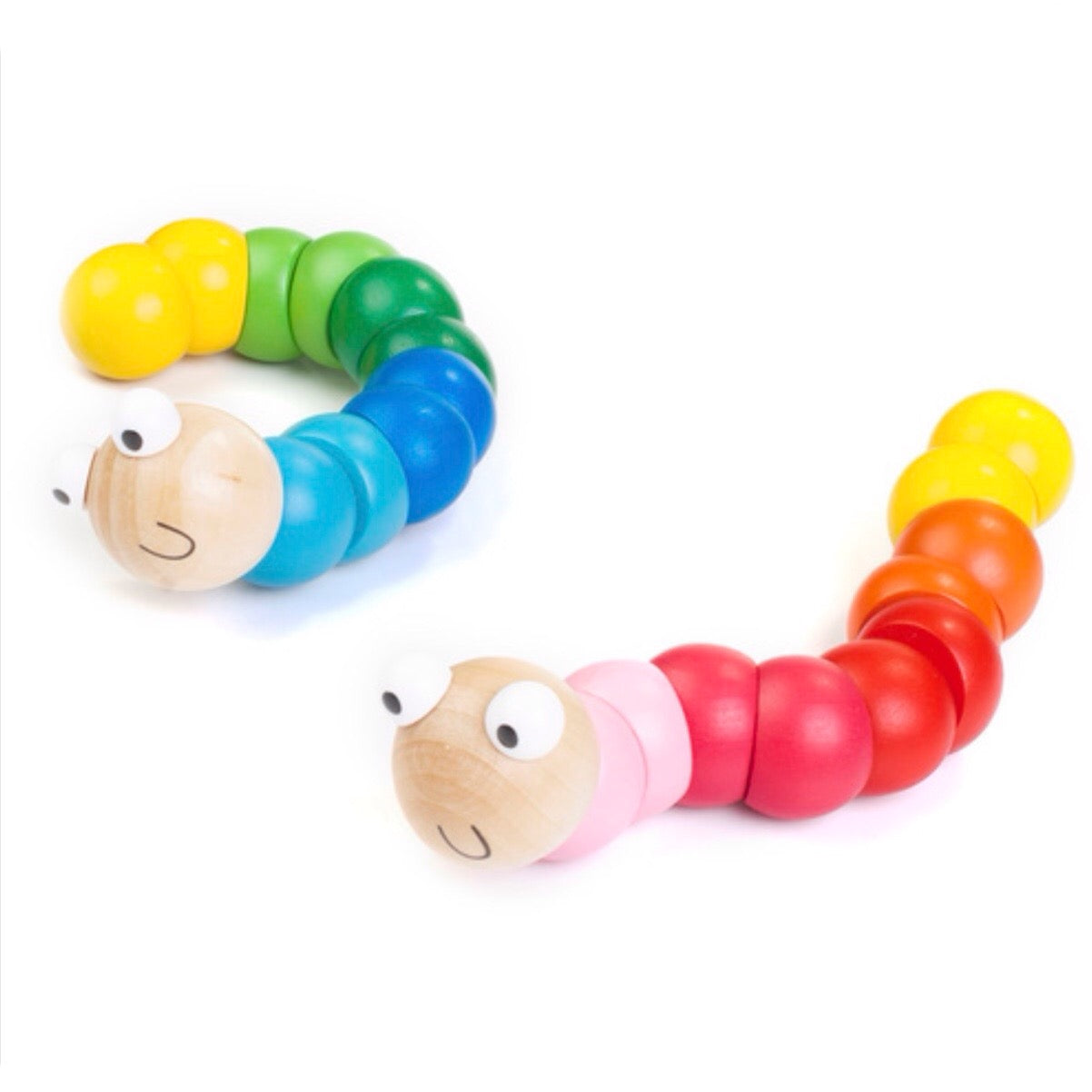 WOODEN JOINTED WORM SML
