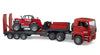 BRUDER 1:16 MAN TGA LOW LOADER MLT 633