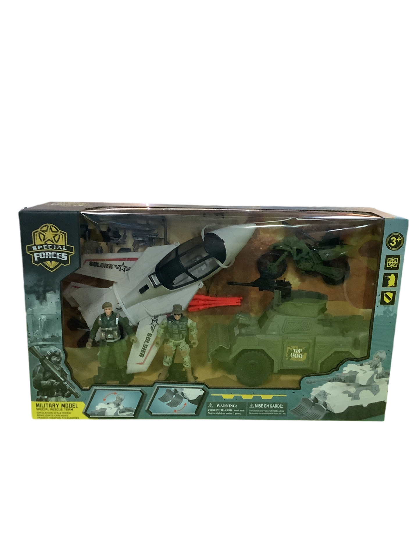 MILITARY FIGURES & VEHICLES PLAYSET MED