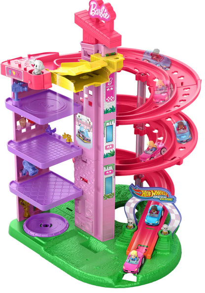 H/W RACER VERSE BARBIE SPIRAL RACE SET