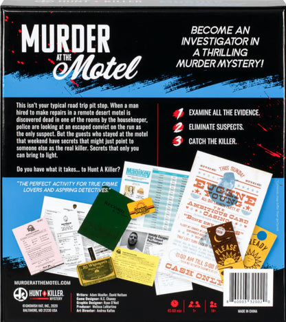 Game Hunt A Killer Murder At The Motel