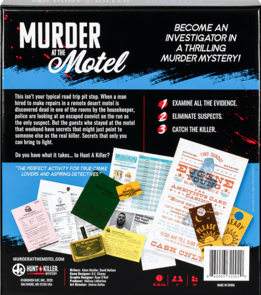 GAME HUNT A KILLER MURDER AT THE MOTEL