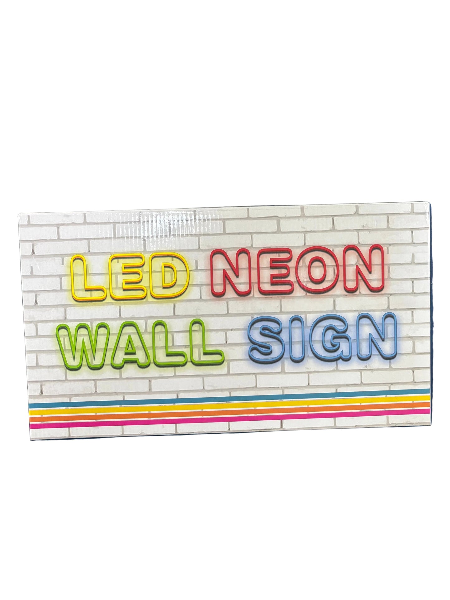 LED NEON SIGN RAINBOW W CLOUDS