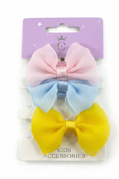 C/NICE HC13585 3PC BOW HAIR TIES