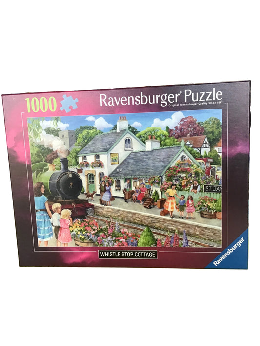 PUZZLE 1000PC WHISTLE STOP COTTAGE