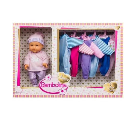 BAMBOLINA DOLL AMORE W 6 EXTRA DRESSES