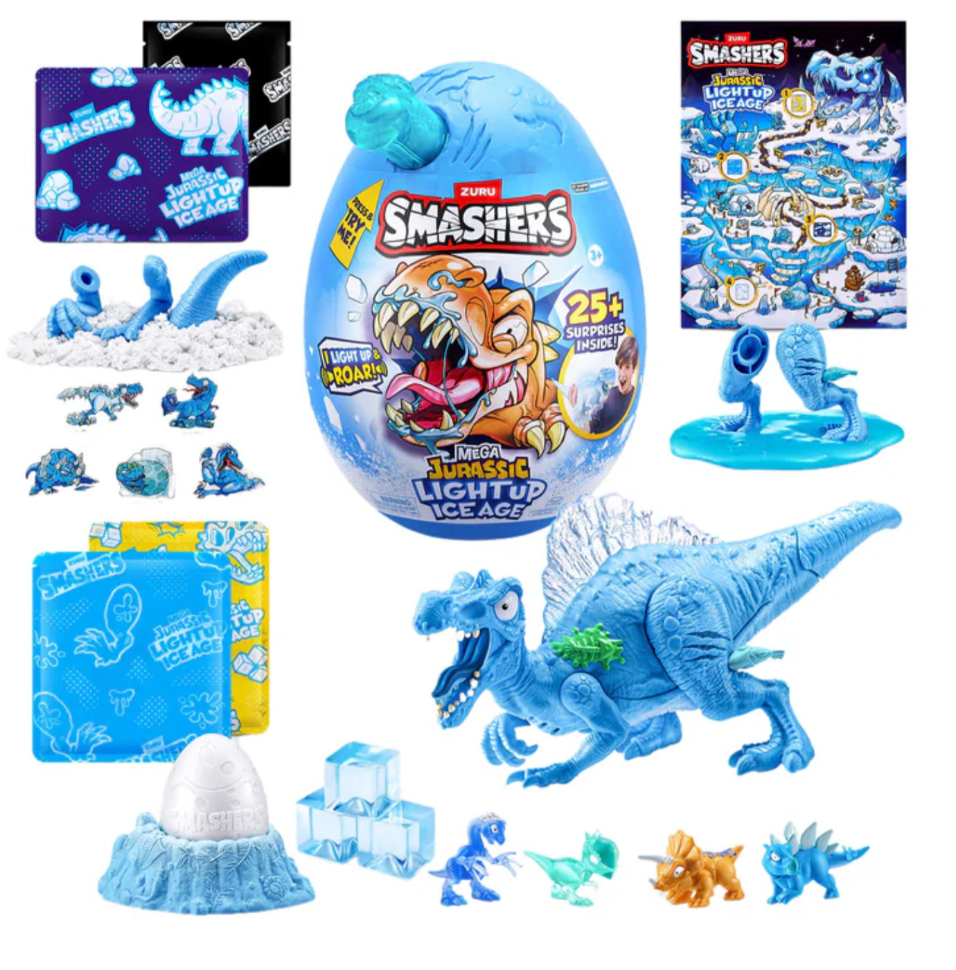 SMASHERS DINO ICE AGE LIGHT UP MEGA EGG