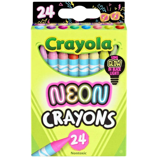 CRAYOLA CRAYONS 24 NEON