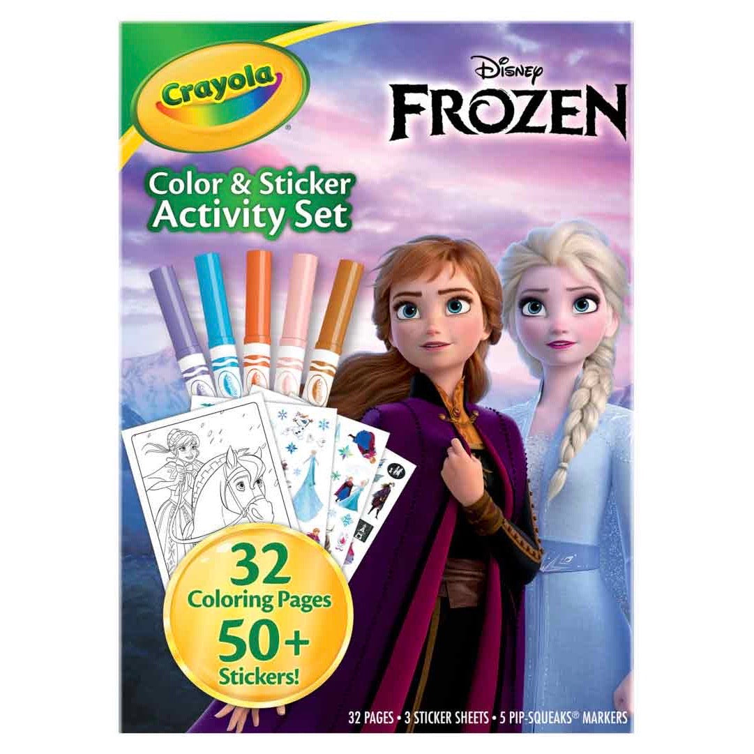 CRAYOLA CLR/STKR ACT SET FROZEN