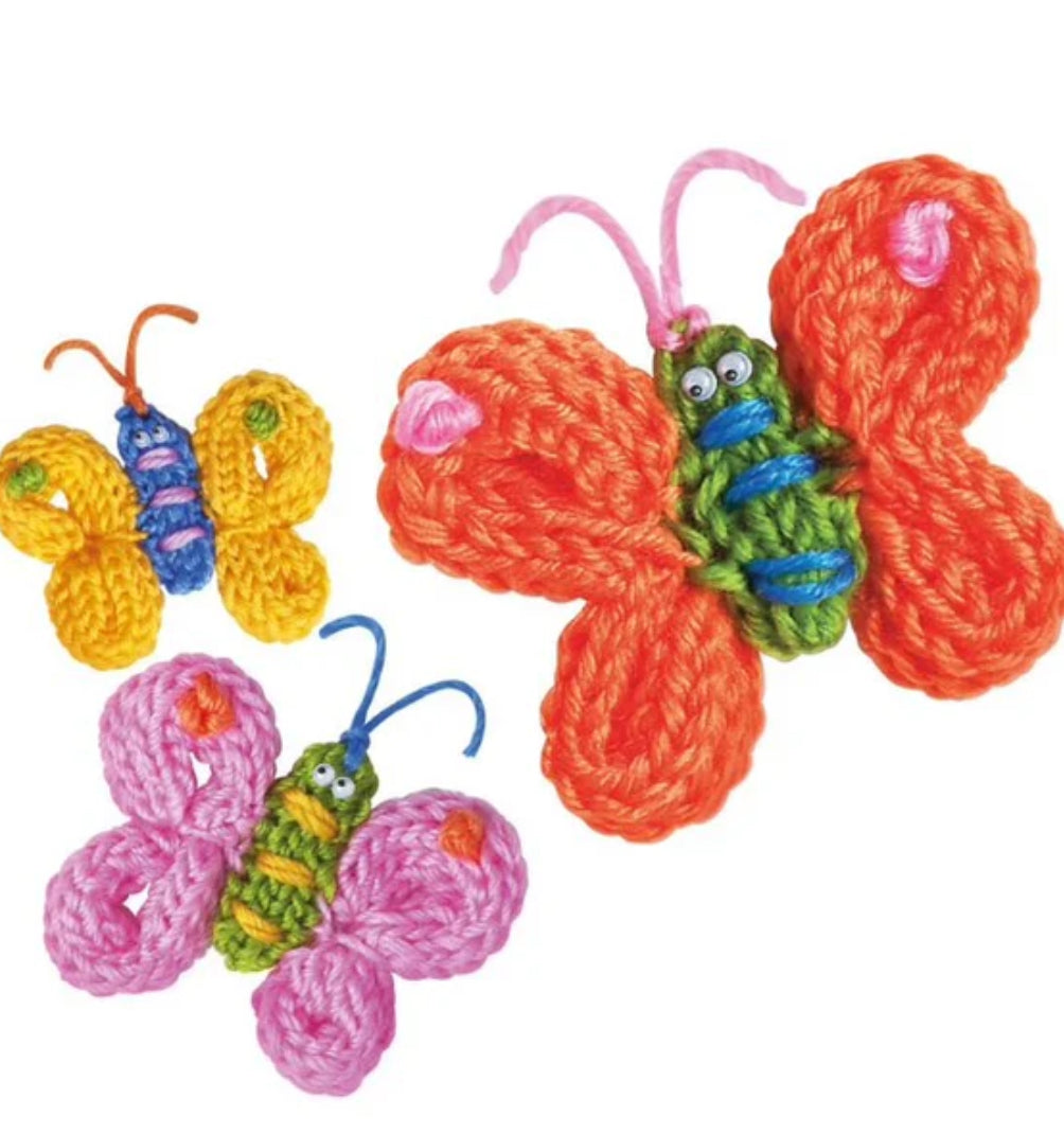 LITTLE CRAFT SPOOL KNIT BUTTERFLIES KIT