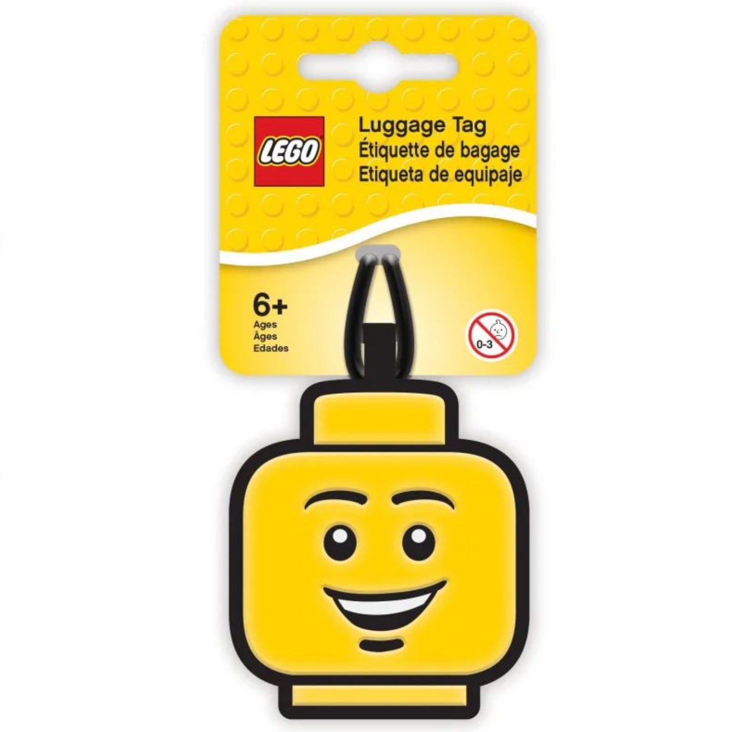 LEGO BAG TAG BOY FACE
