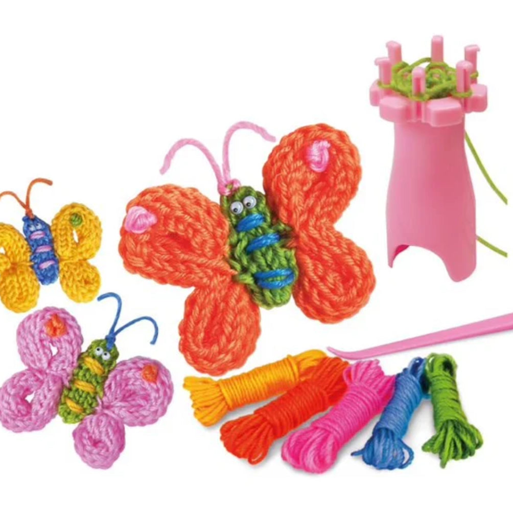 LITTLE CRAFT SPOOL KNIT BUTTERFLIES KIT