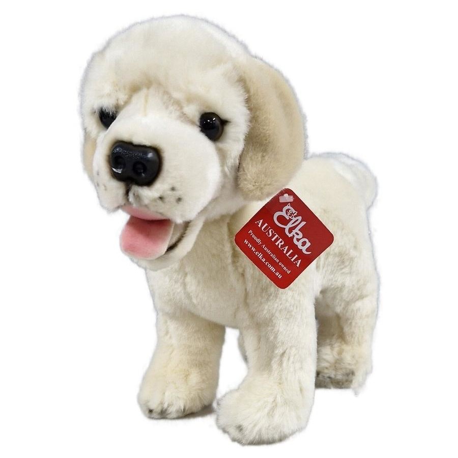 ELKA PLUSH DOG LABRADOR DUDLEY STANDING