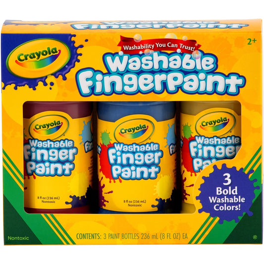 CRAYOLA PAINT WASHABLE FINGERPAINT 3PC