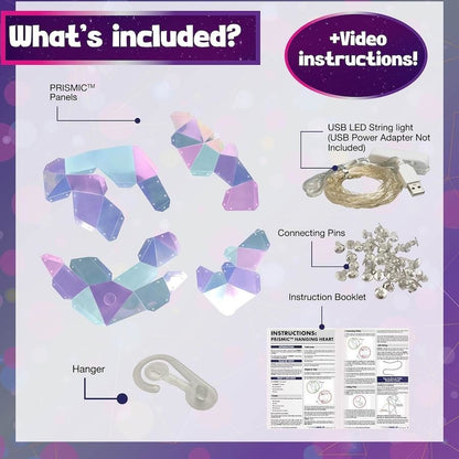 BUILD YOUR OWN PRISMIC HANGING HEART