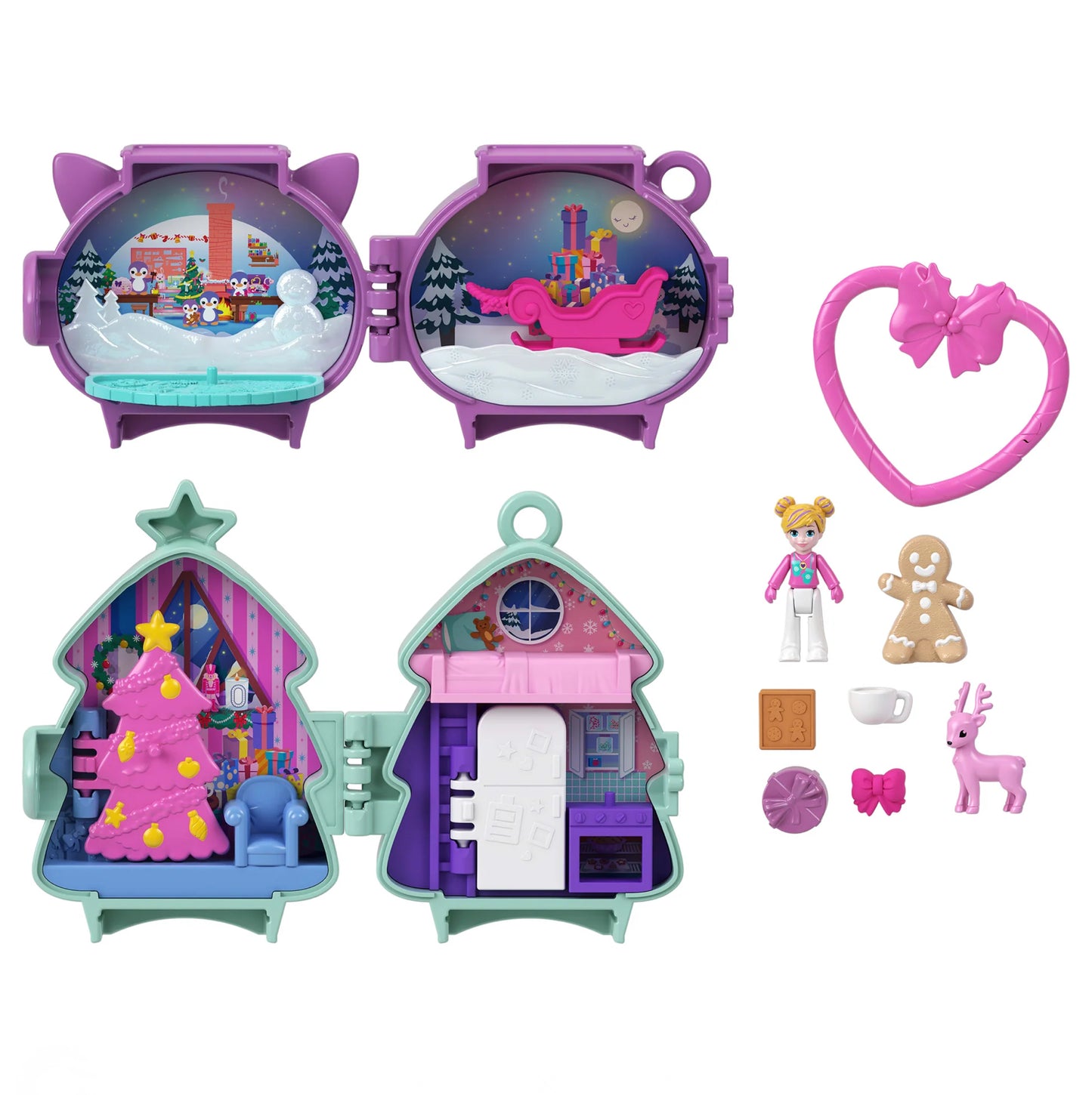 POLLY POCKET HOLIDAY CONNECTS COMPACT 2P