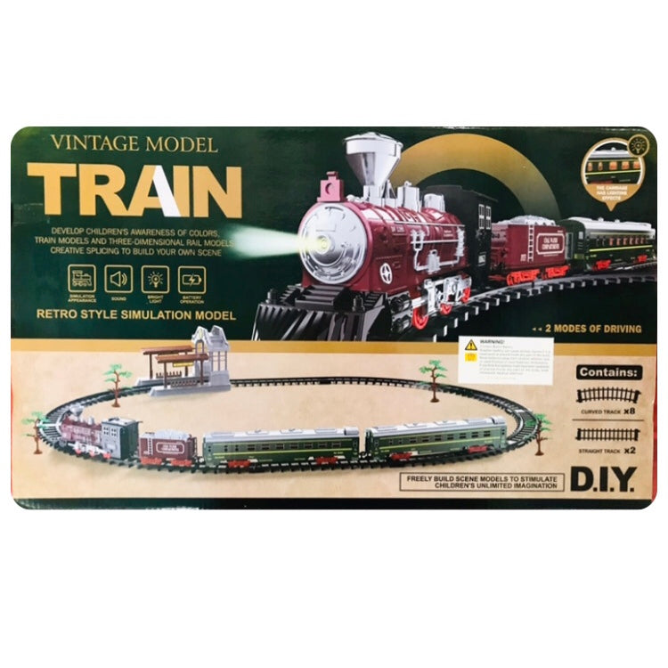 Train Set Vintage Model B/O 19Pc