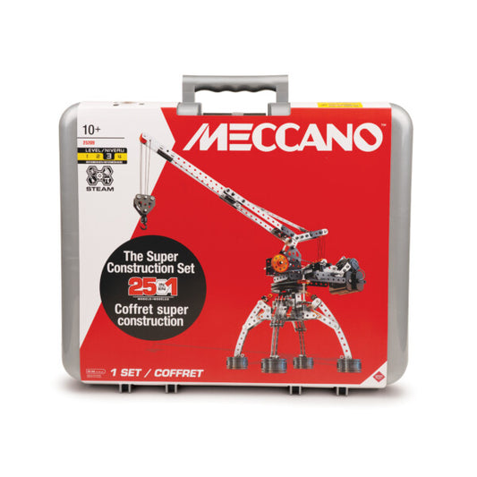 MECCANO 25 IN 1 CONSTRUCTION SET IN CASE