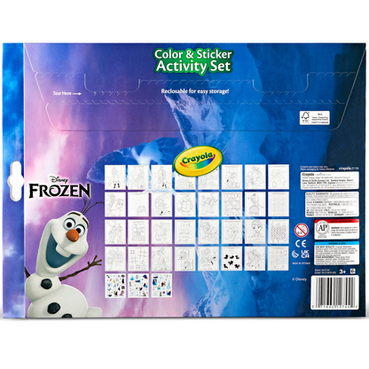 CRAYOLA CLR/STKR ACT SET FROZEN
