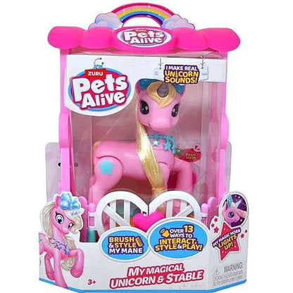 PETS ALIVE MY MAGICAL UNICORN & STABLE