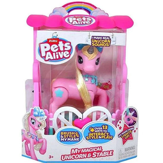 PETS ALIVE MY MAGICAL UNICORN & STABLE