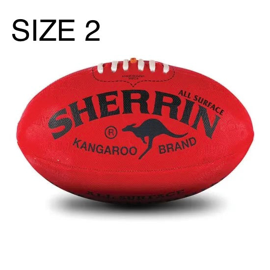 SHERRIN FOOTY ALL SURFACE RED SIZE 2