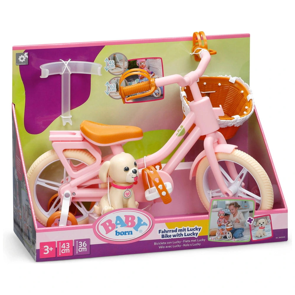 BB BABY BORN BIKE WITH PUPPY LUCKY