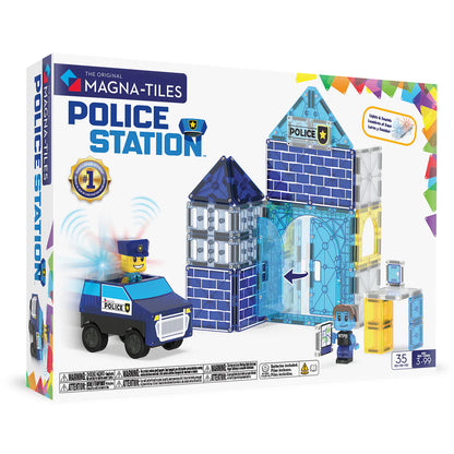 MAGNA TILES POLICE STATION 35PC