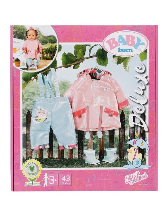 BB BABY BORN RAIN SET DELUXE 43CM