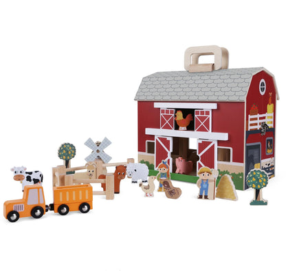 WOODEN FARM PLAYSET EDUFUN
