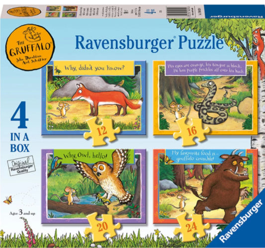 PUZZLE 4 IN 1 THE GRUFFALO