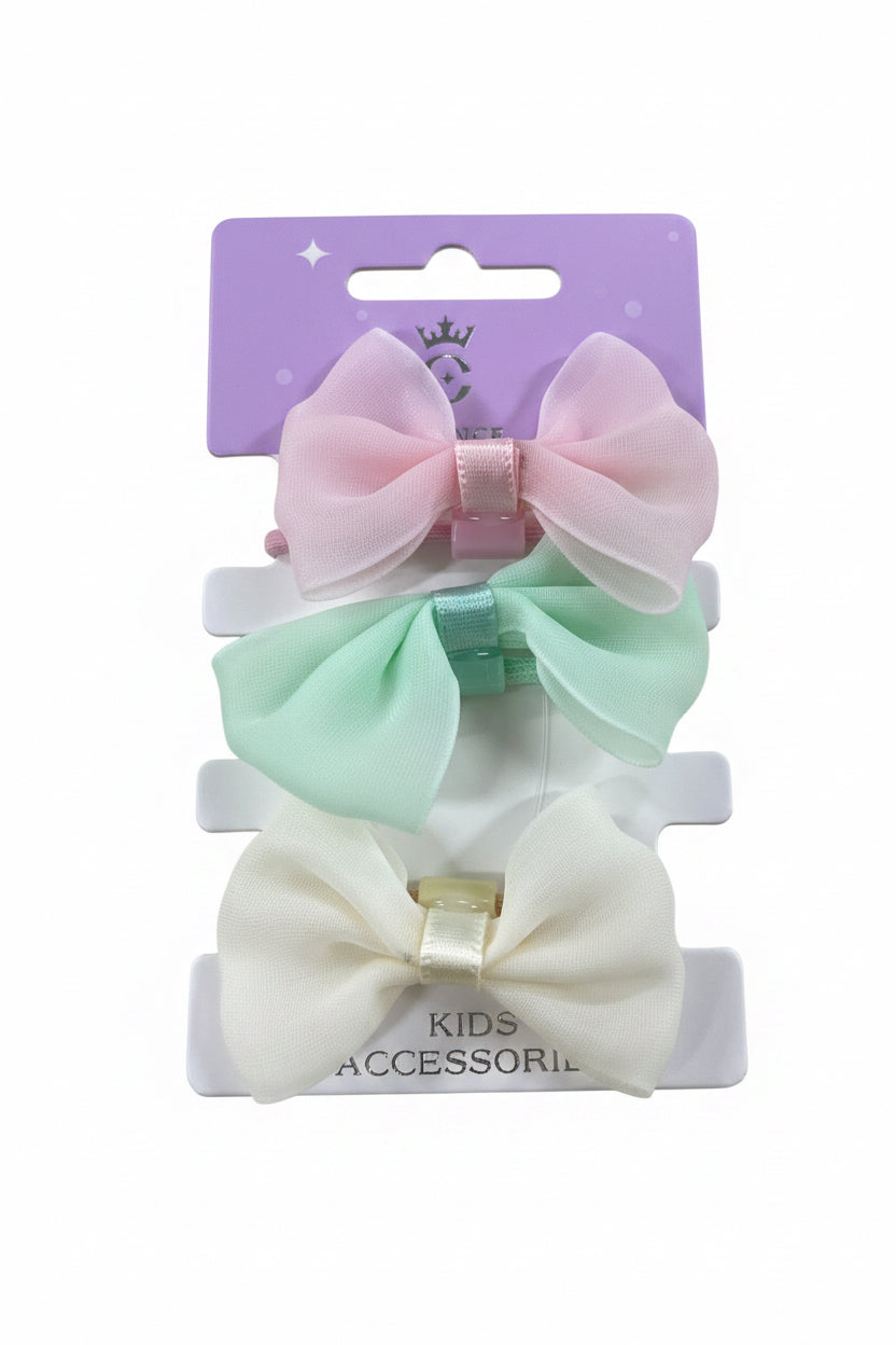 C/NICE HC13585 3PC BOW HAIR TIES