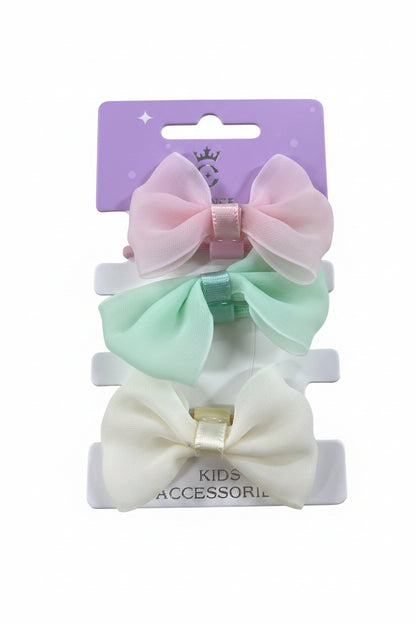 C/NICE HC13585 3PC BOW HAIR TIES