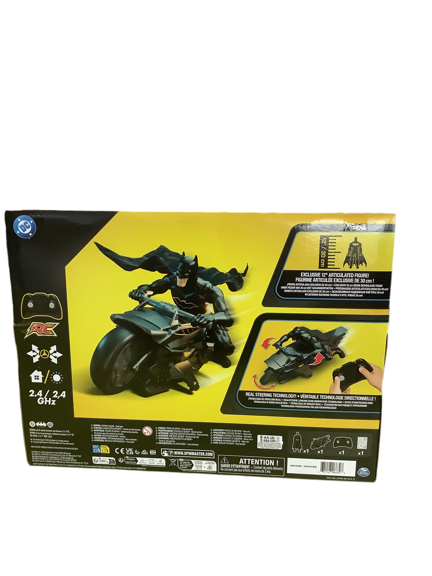 R/C BATMAN 12INCH CORE BATCYCLE