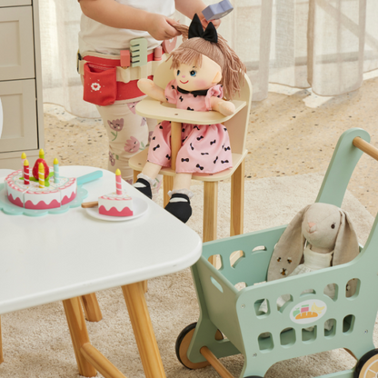 PILBEAM WOODEN SHOPPING TROLLEY