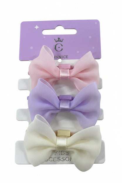 C/NICE HC13585 3PC BOW HAIR TIES