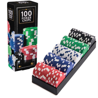 GAME CLASSIC 100PC POKER CHIPS