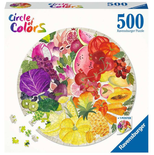 PUZZLE 500PC CIRCLE OF COLOR FRUIT/VEGE