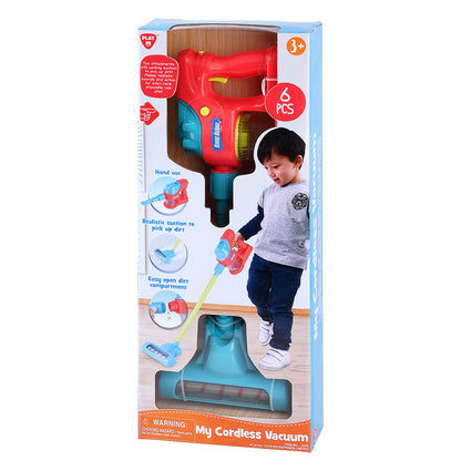 PLAYGO CORDLESS VACUUM 6PC